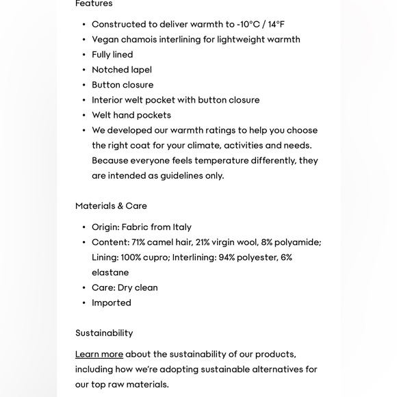 Aritzia babaton, the slouch coat mid lengths black - Picture 8 of 10